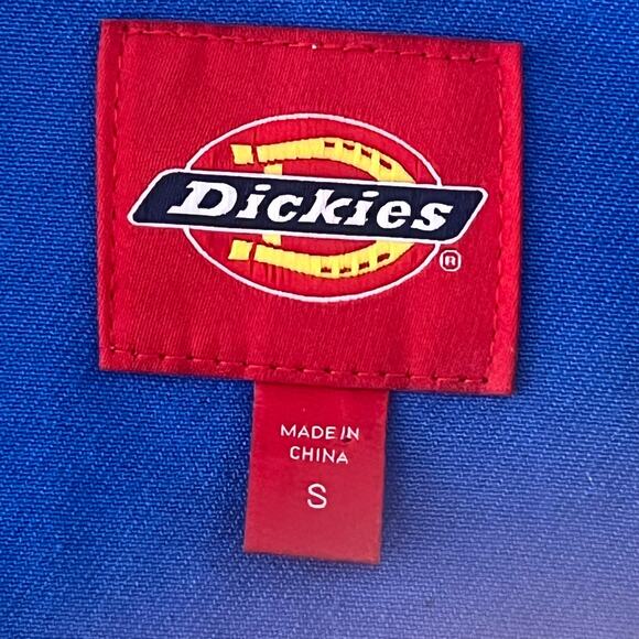 Dickies Blue Jean Crop Denim Jacket Logo Womens Size S Casual Y2K - Picture 4 of 9